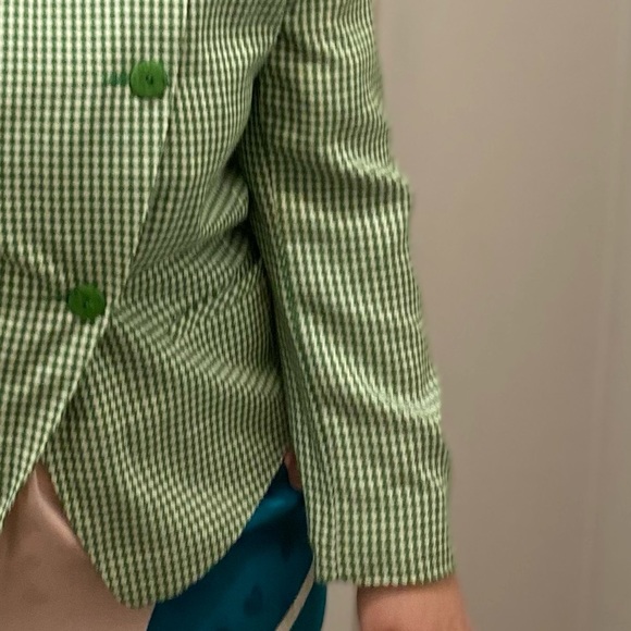 2 piece set blazer skirt gingham green - Picture 7 of 16